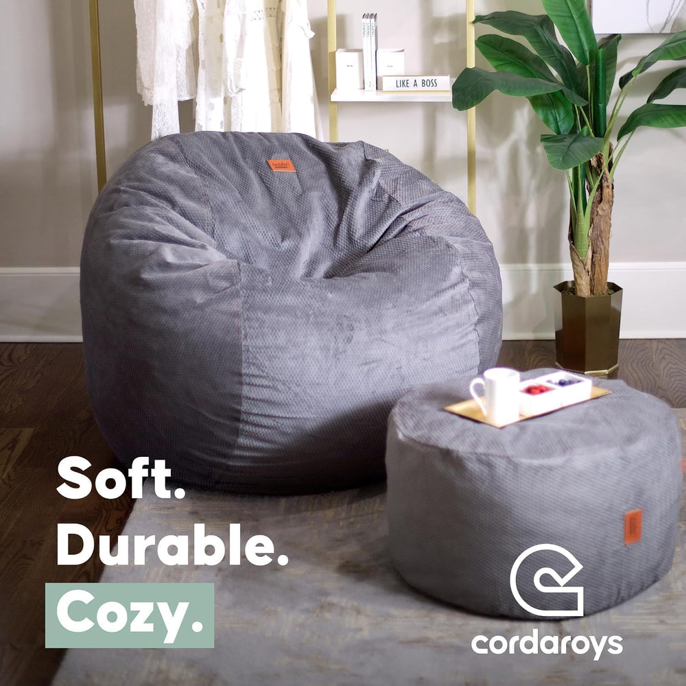 CordaRoy's Chenille Bean Bag Chair, Convertible Chair Folds from Bean Bag...