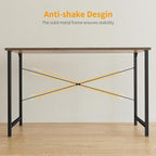 Cubiker Computer Desk, 32 inch Small Home Office Desk for Small Spaces, Modern Simple Style for Home, Office, Brown
