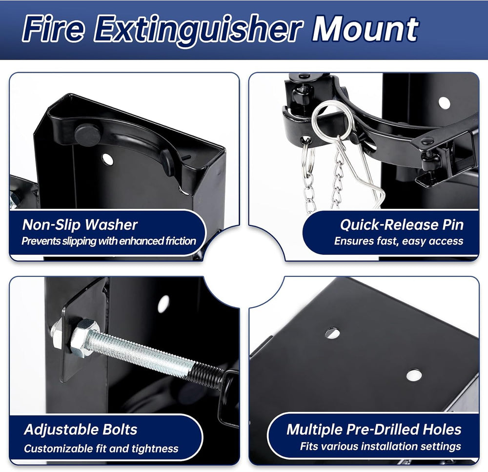 New 10 LB Fire Extinguisher Mount, Heavy Duty Fire Extinguisher Bracket St12 ...