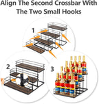 kimilus 16 Bottle Capacity Coffee Syrup Organizer 4 Tier Coffee Syrup Stand Shelf for Coffee Bar Kitchen Small Wine Rack for Bar Family Storage for Syrup Wine Dressing