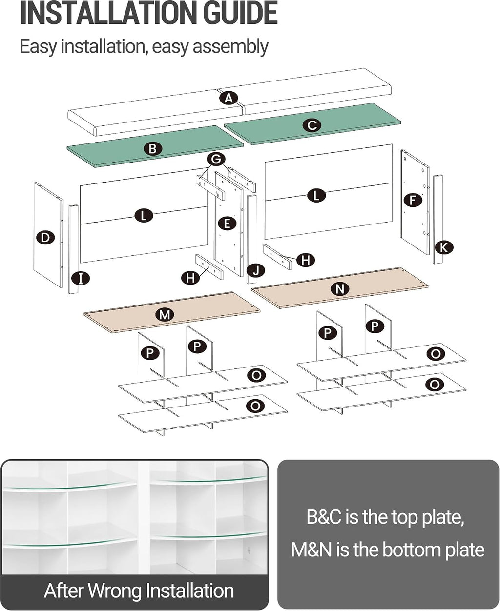 Hzuaneri Shoe Storage Bench with Cushion, Entryway Storage Bench with 18 Cubbies, 9.5" Widened Organizer Cabinet, Long Cubby Rack for Living Room, Bedroom, Entryway, Black SB25704GY | 9.5" Widened Organizer Cabinet, large Cubby Shoe Rack for Living Room