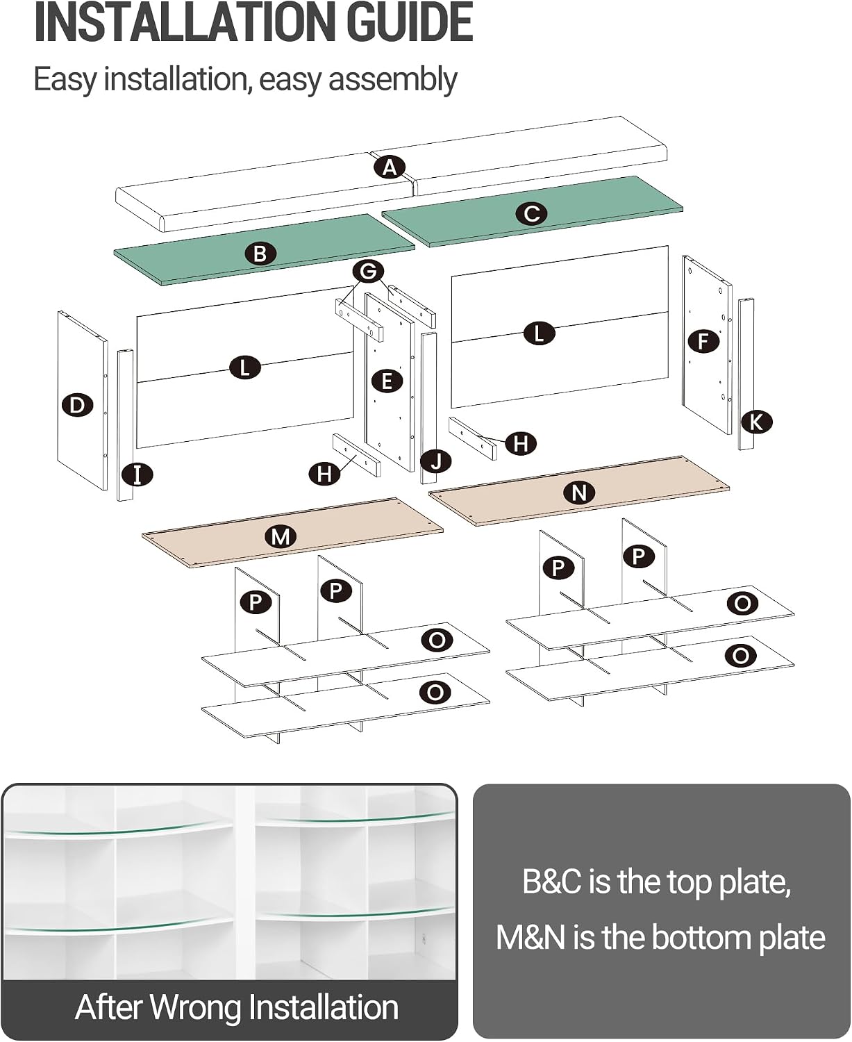 Hzuaneri Shoe Storage Bench with Cushion, Entryway Storage Bench with 18 Cubbies, 9.5" Widened Organizer Cabinet, Long Cubby Rack for Living Room, Bedroom, Entryway, Black SB25704GY | 9.5" Widened Organizer Cabinet, large Cubby Shoe Rack for Living Room
