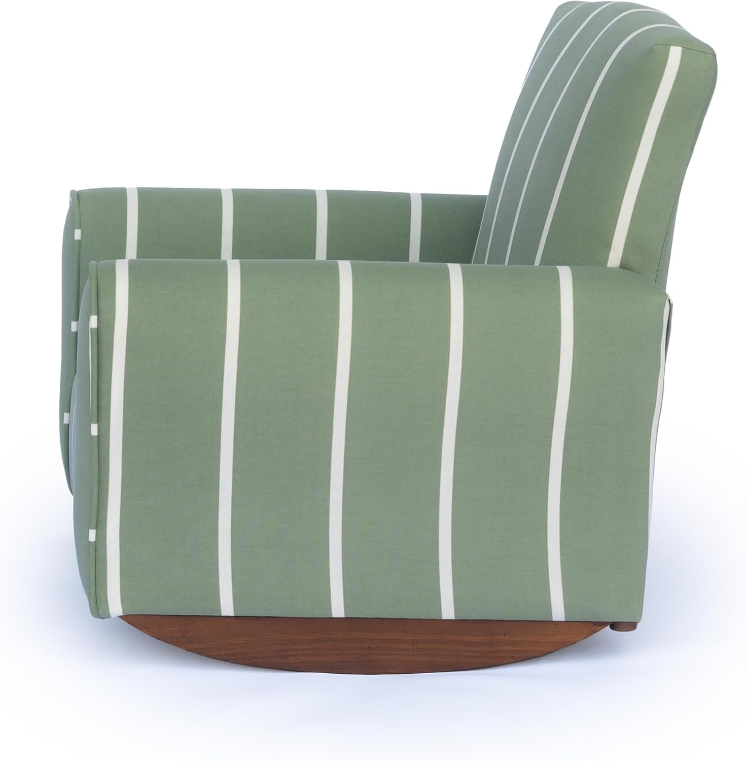 Kid Rocking Chair for Toddlers, Child Chair for Little Kids, Upholstered Toddler Armchair for Children, Comfy and Cute Little Kid Chairs (Rockers, Green Stripe)