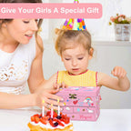 Musical Jewelry Box for Girls 7.5x4.8x4.5 inch with Spinning Ballerina Unicorn, 3 Pullout Drawers, Unicorn Jewelry Set Included Kids Music Box for Christmas Gift, Waltz of Flowers Tune