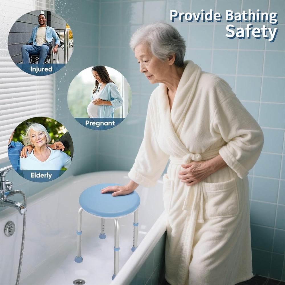 FSA/HSA Adjustable Swivel Bath Seat Shower Chair for Inside Shower, Shower Se...
