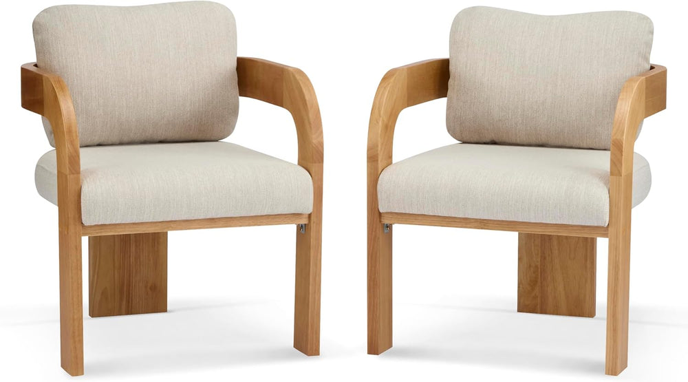 Christopher Knight Home Yorick Modern Dining Chair Set of 2 with Cushion, Sol...