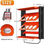 Ultrawall Spray Can Holder Rack With Paper Towel Holder, Steel Wall Mounted Spray Bottle Holder, Garage Wall Mount Shelf, Utility Storage Rack, Tool Storage Rack, Holds 100 lbs
