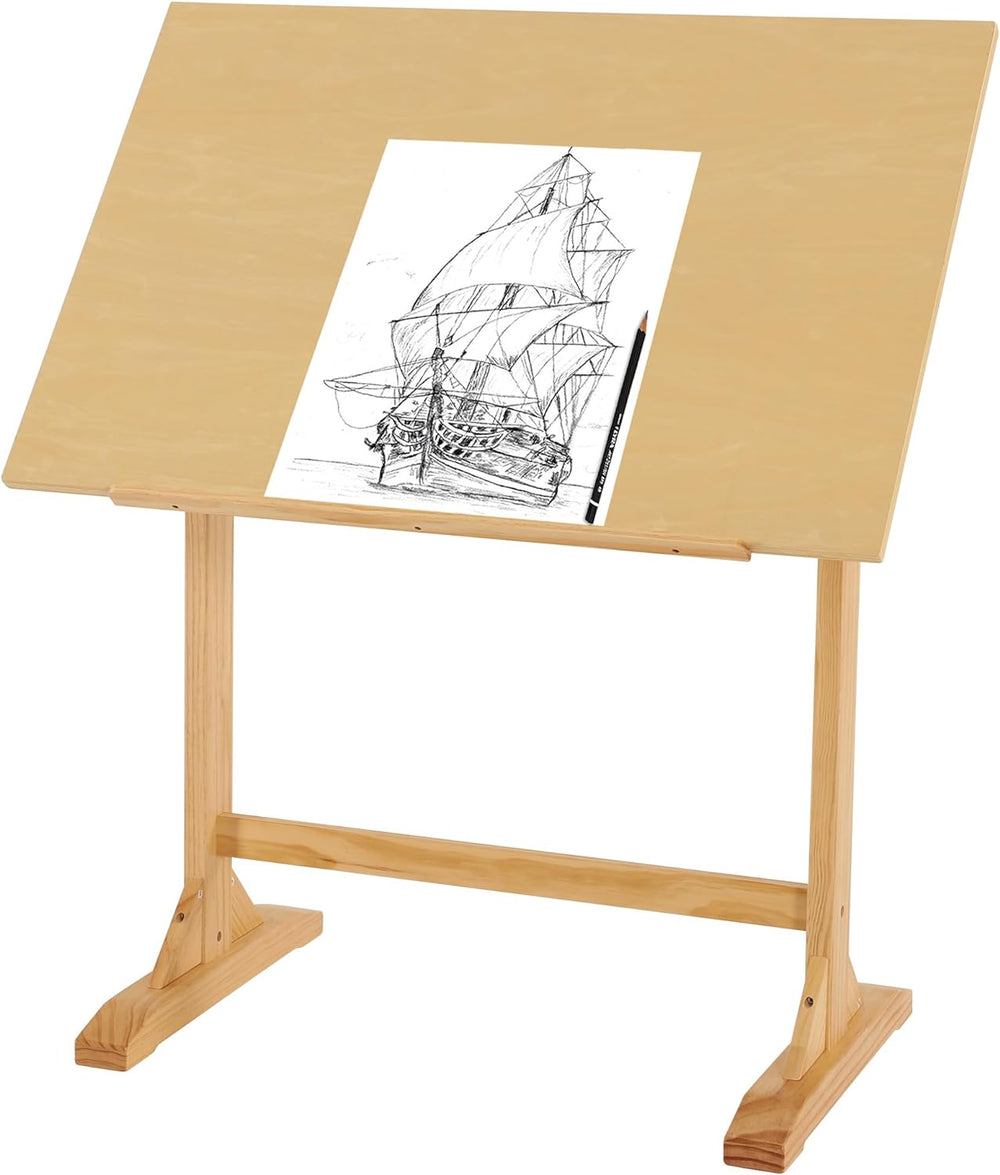VISWIN Wood Drafting Table for Adults, 24'' x 35" Drawing Table ...