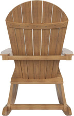 WO Home Furniture Patio Rocking Chair Set of 4 PCS Garden Outdoor HDPE UV Weather Resistant (Teak)