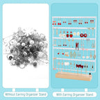 Earring Holder Organizer, Ear Jewelry Tree Organizer for Women, Earring Hanger with 5 Tiers & 120 holes
