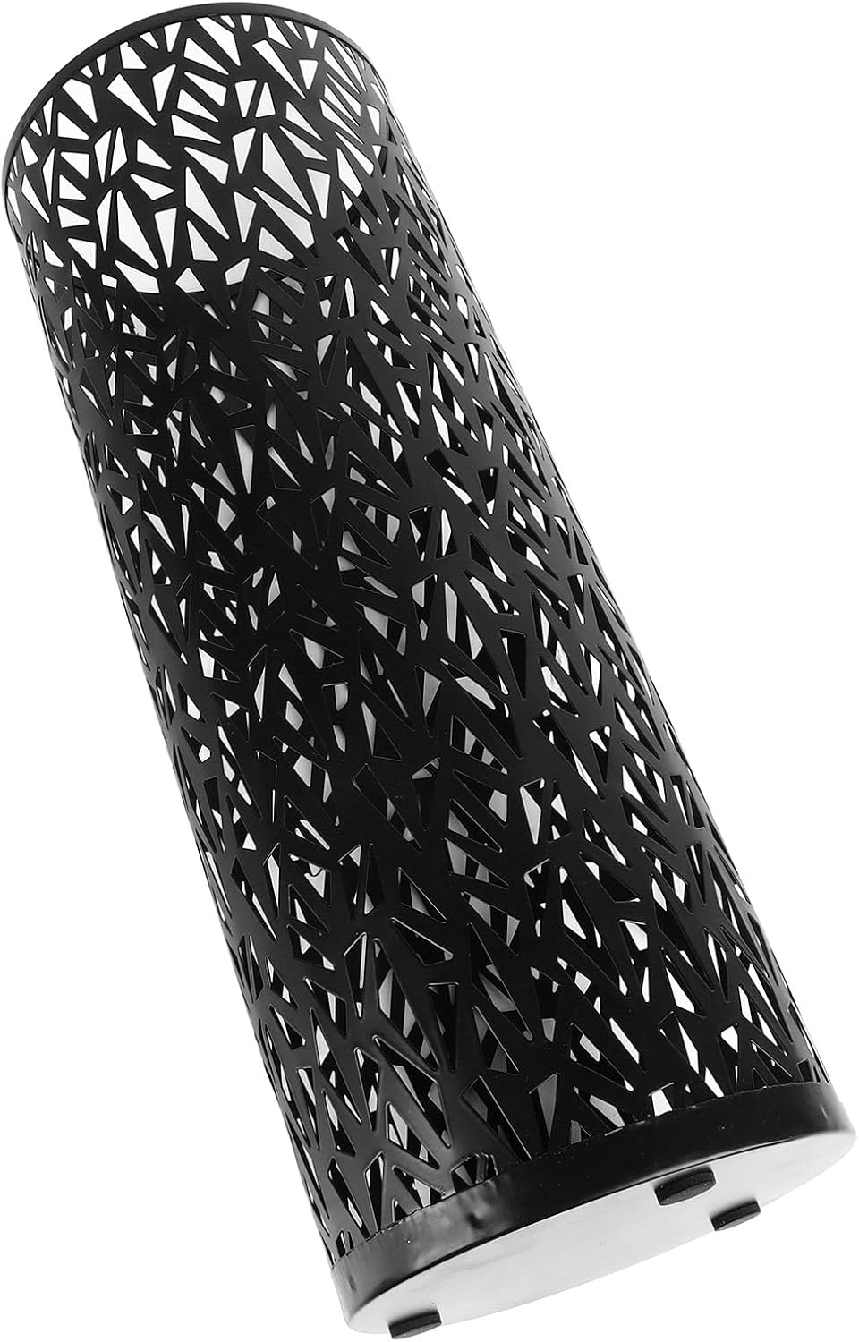 Metal Hollowed Freestanding Round Umbrella Holder Organizer Bin for Home Hotel Office Decor (M 300ml 6.8x9.3cm / 2.7x3.7in)