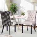 3-Pieces 31.5" Round Dining Table Set for 2, White Dining Table & Velvet Upholstered Dining Chairs Set of 2 for Kitchen Dining Room Apartment Small Space(Quadrangular Star&Beige Chairs)
