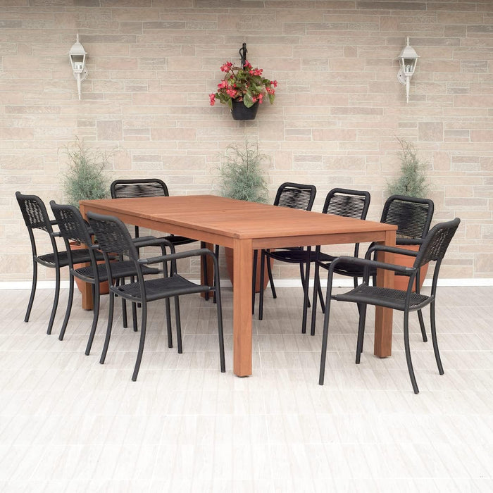 Amazonia Carolina 9 Piece Patio Dining Set