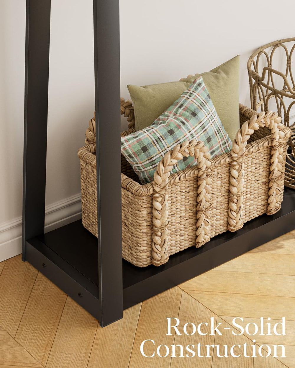 Masupu Console Table with Storage, Sofa Table with Shelf, Narrow Entryway Tab...