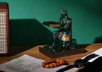 King's Guard Watch Display Stand Jewelry Necklace Holder Tray Tower Green | Cell Phone Stand Resin Bookends Paperweight Desktop Organizer and Accessories as Gift for Office, Study and Living Room