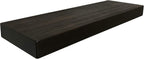 joelsantiques 36 Inch Wooden Floating Shelves for Wall - 36x8x2 in - Made of Natural Wood - Heavy Duty Rustic Wall Shelves - Made in USA - Perfect for Living Room, Kitchen - Mocha
