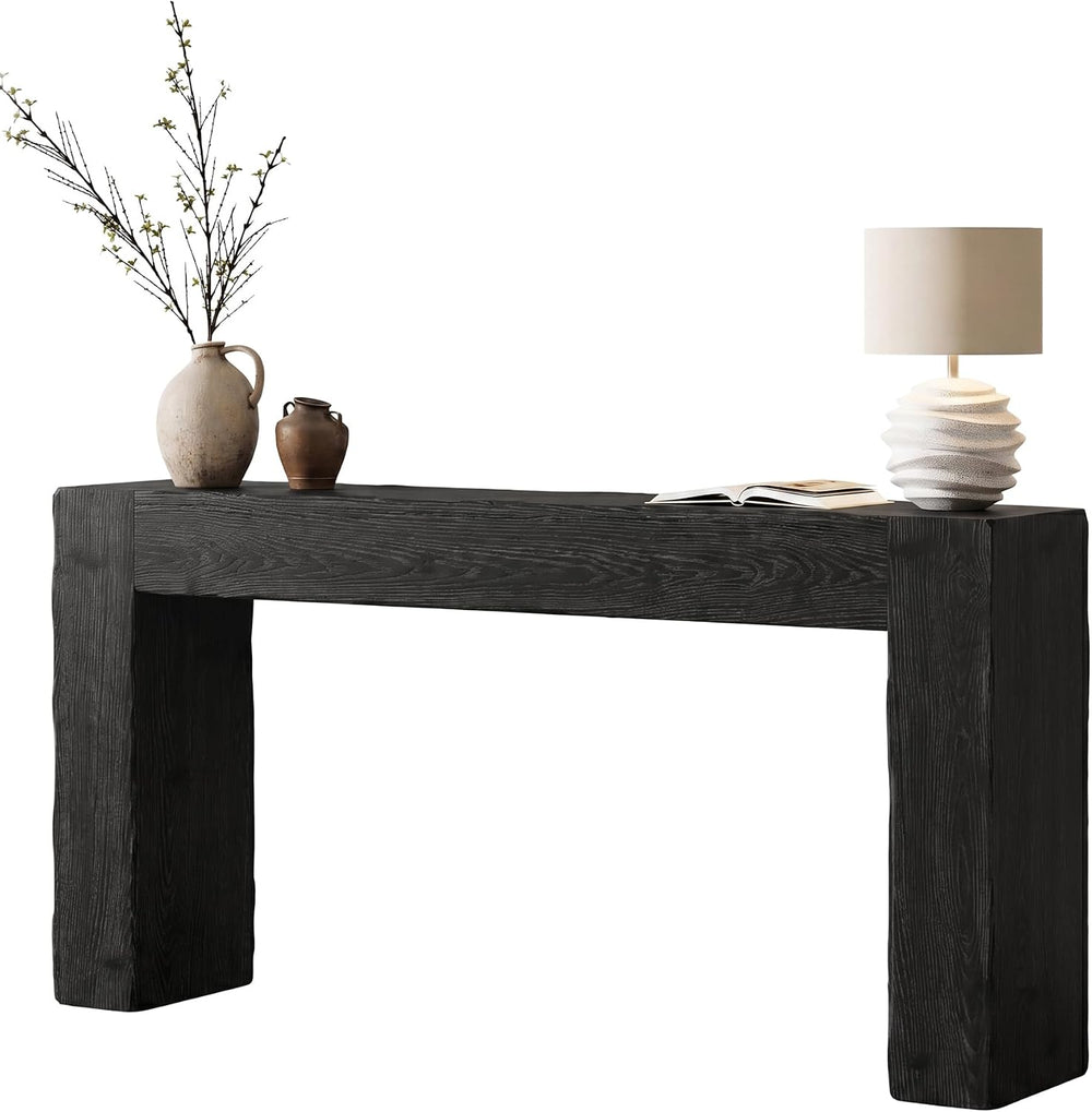 Tribesigns 63-Inch Solid Wood Console Sofa Table, Farmhouse Long Entryway Tab...