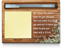 Christian Bible Verse Sticky Note Holder, Religious Note Holder, Jeremiah 29: 11 Christian Encouragement Inspirational Gifts for Women, Men, Coworkers, Friends, Self-Stick Note Pad Holders WPP36