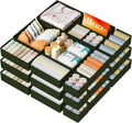 DIMJ Drawer Organizer Clothes - 18 Pack Closet Drawer Organizer Bins for Baby Clothes Storage, Fabric Dresser Organizer for Nursery Bedroom, Foldable Small Drawer Dividers for Underwear Socks