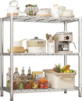 ROOMTEC 3-Tier Wire Shelving Unit,40" W*16" D*36" H,Max Load 1200 lbs | Small Garage Shelves,Adjustable Storage Rack, Metal Shelf for Kitchen, Pantry, Laundry Room, Basement