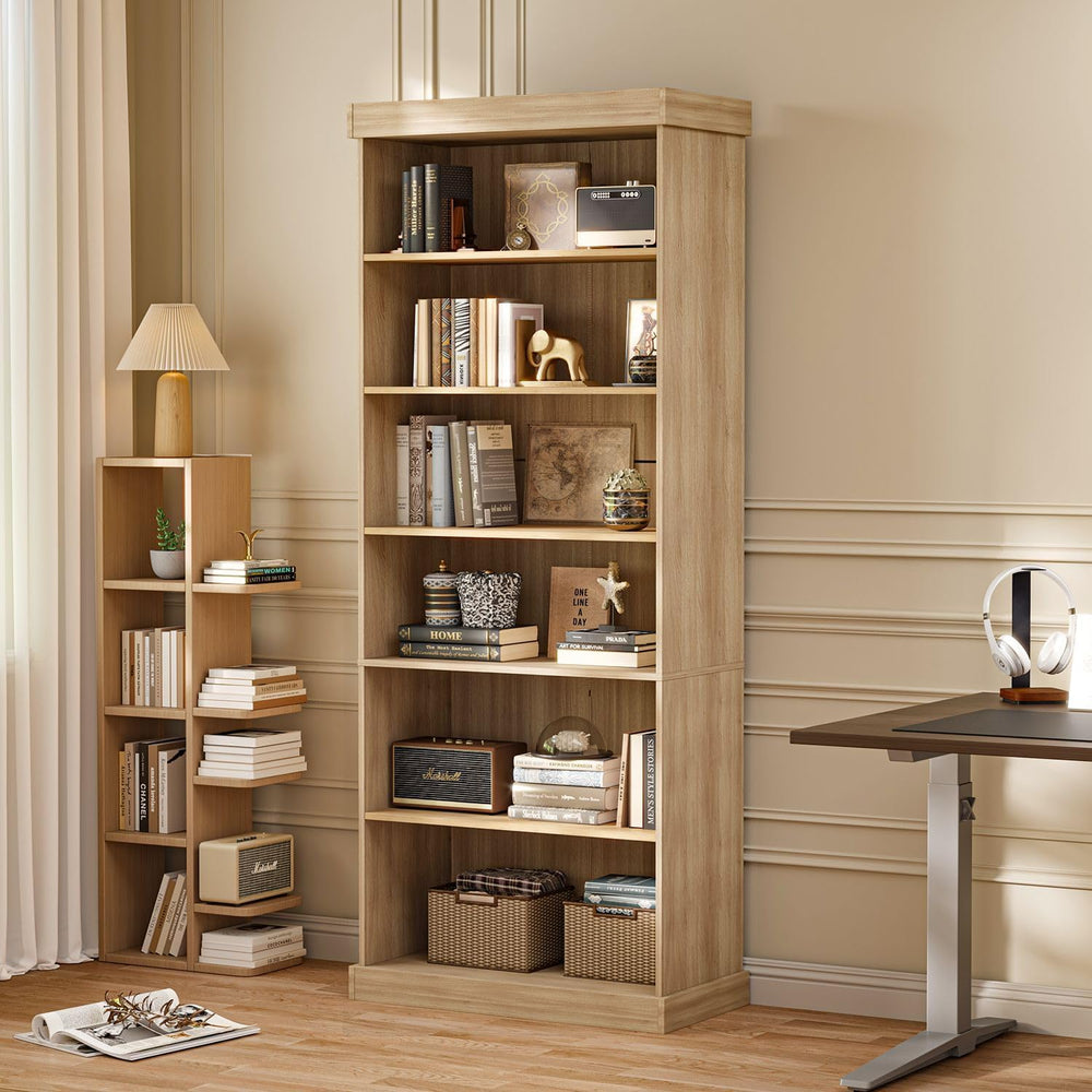 Vyre 70.8" Tall Farmhouse Modular Kitchen Storage Cabinet, 6-Tier Adjust...