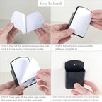 3 Pcs Remote Control Holder Wall TV Remote Holder Self Adhesive Marker Holder Pen Holder Stroage for Home Office School (Black)
