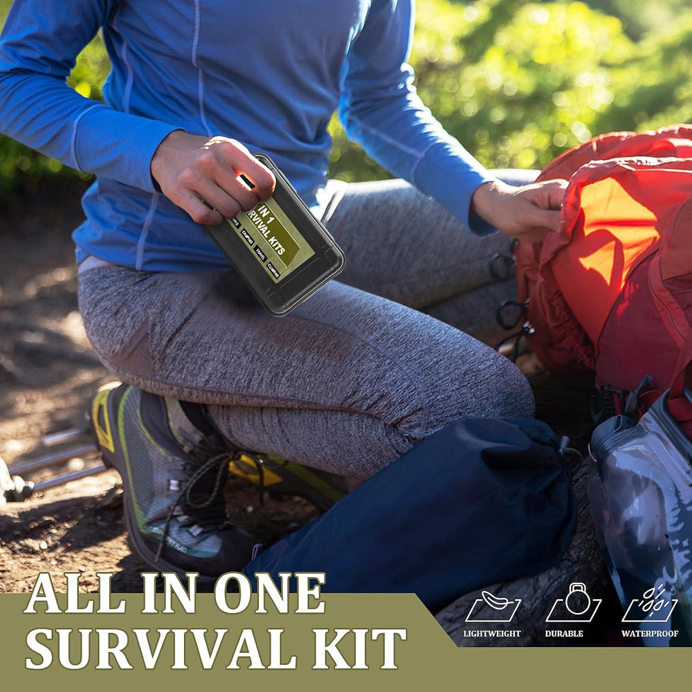 Gifts for Men Christmas Dad Husband Boyfriend Him, Survival Kits, 14 in 1 Sur...