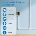 Yecaye 235in Wall Cord Hider for 2-3 Cords, On-Wall Cord Cover Channel, Long Cable Concealer, Cable Cover Cords Management for Home Office, W0.94in H0.47in, White