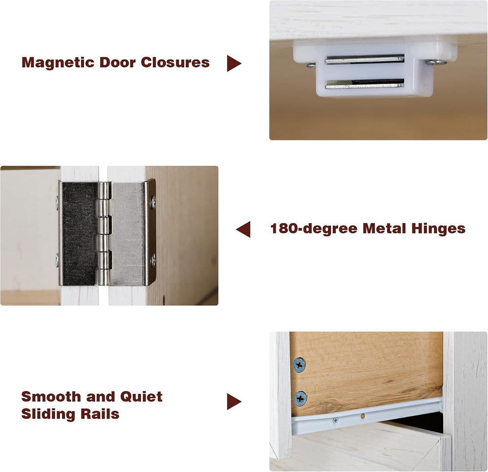 LUMISOL Kitchen Pantry Cabinet with Drawers, 78.2" Tall Cupboard Storage...