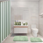 21 Pcs Bathroom Accessory Set with Waterproof Shower Curtain and Non Slip Mat,Resin Bath Set with Toothbrush Holder and Lotion Soap Dispenser,Bathroom Countertop Organizer Set for Home Apartment