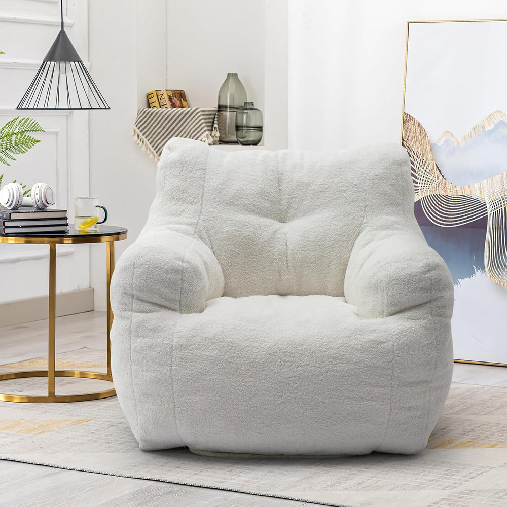 Hommoo Bean Bag Chair Large Bean Bag Chair for Adults with Armrest Comfy Bean...