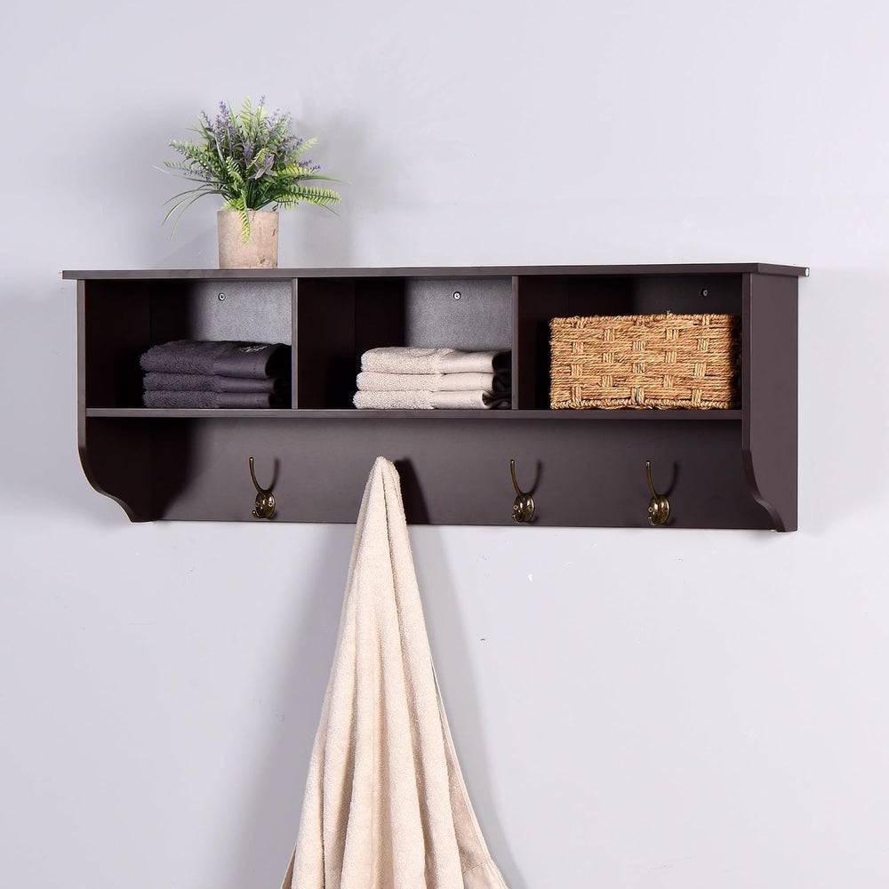 Modern Entryway Wall Mounted Coat Rack, with 4 Dual Hooks Living Room Storage...