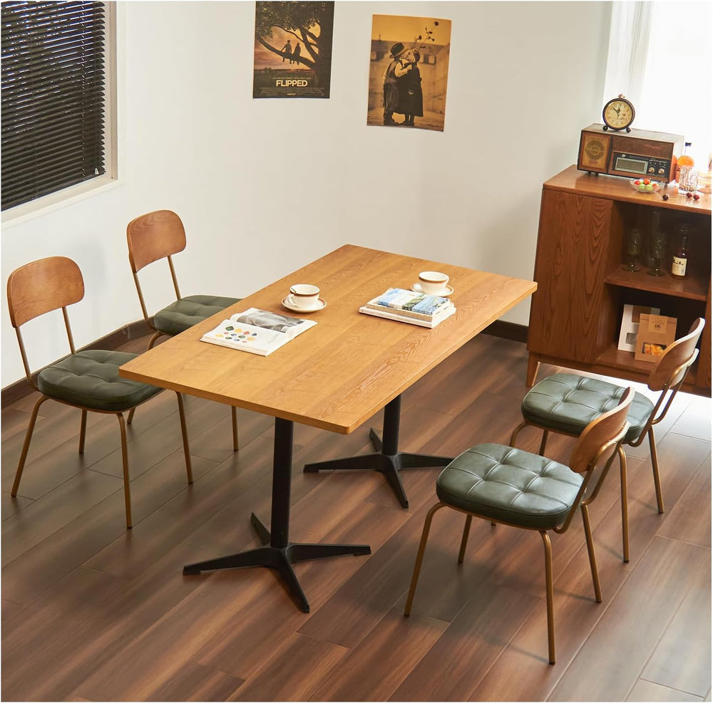 Dining Chairs Set of 4, Mid Century Modern Chairs - Dark Green