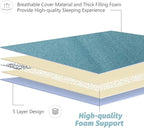 MAXYOYO Japanese Floor Mattress Futon Mattress, 4" Thicken Tatami Mat Sleeping Pad Foldable Roll Up Mat Boys Girls Dormitory Pad Kids Floor Lounger Pillow Bed, Charcoal Grey, Queen Size