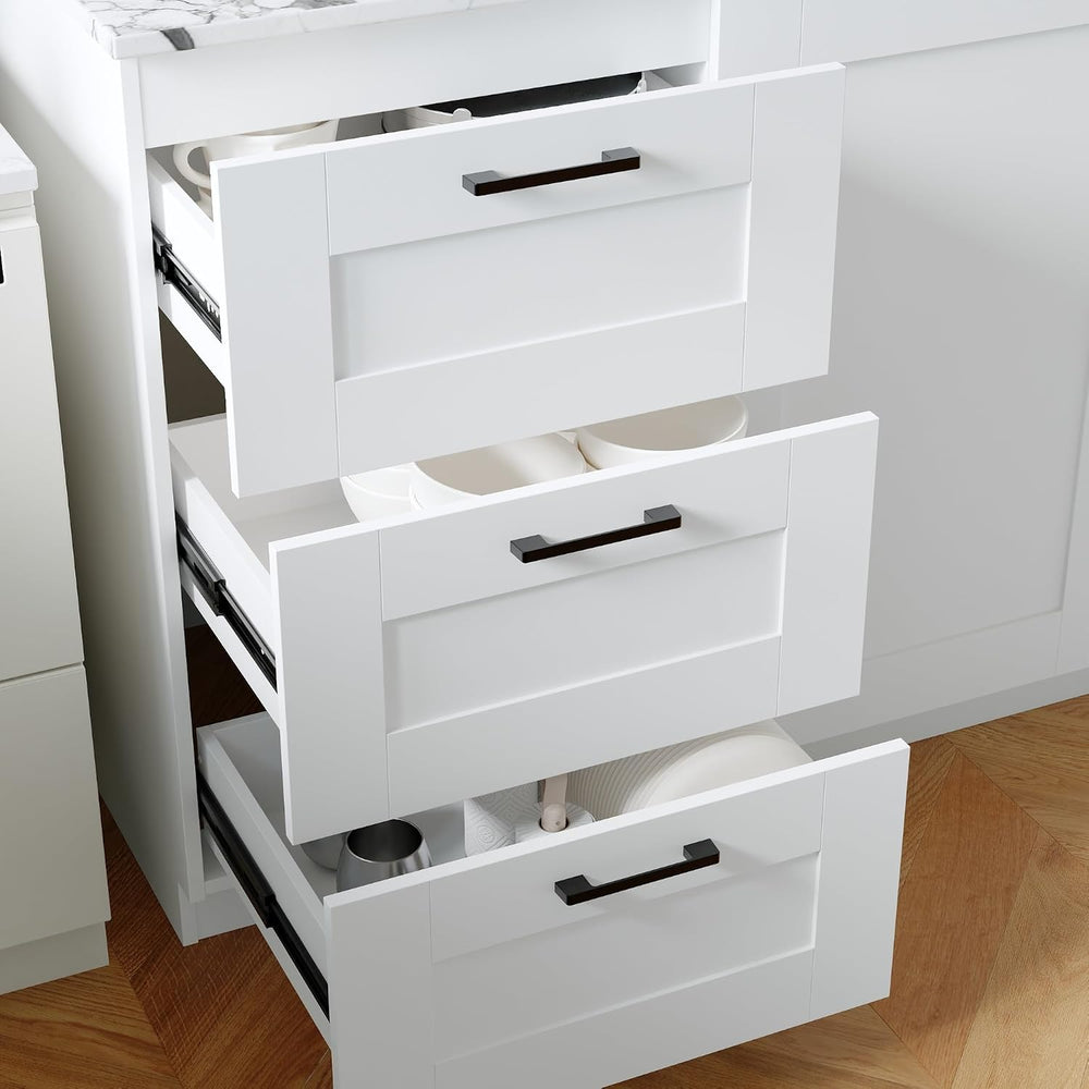 Timechee Modern Kitchen Pantry Storage Cabinet with Wall Cupboard Set, Large ...