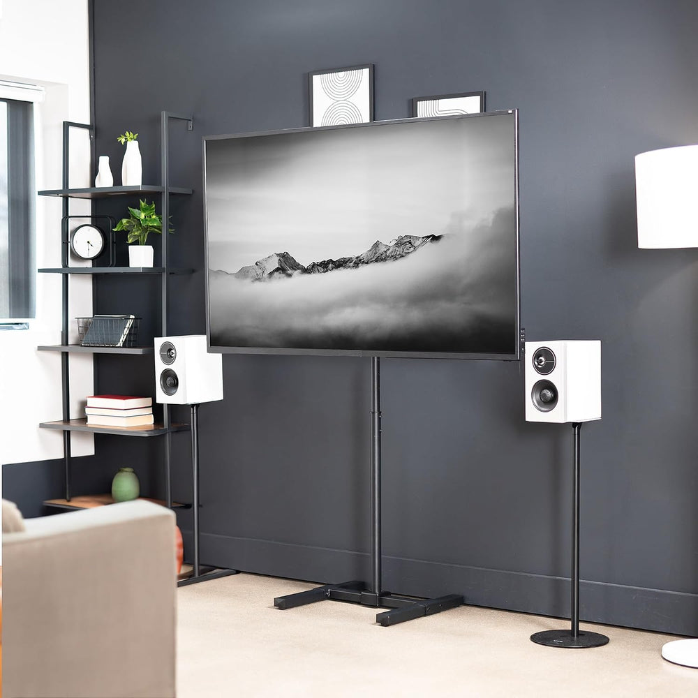 VIVO Black TV Floor Stand for 13 to 65 inch Screens, STAND-TV08 | Adjustable ...