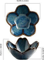 Floral Ceramic Jewelry Tray, 3.5" Ring Holder Trinket Bowl | Petite bowl keeps rings, earrings, keys, and keepsakes visible on vanities or dressers, making a sweet gift for women