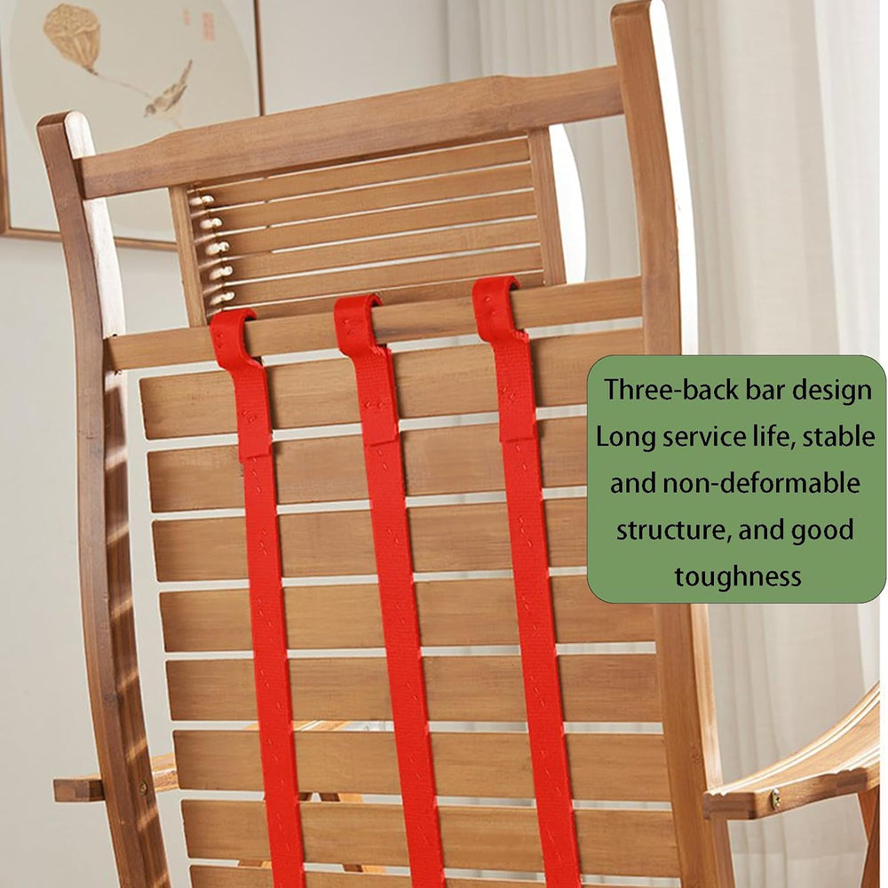 Bamboo Rocking Chair with headrest and footrest, Foldable and Requires no Ass...