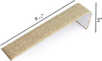 Novel Box 6 Pack Bracelet/Watch Ramp Burlap 2x8.25x2 Inches - Slim and Sleek Ramps for Jewelry Display - Bracelet Holder Organizer Stand for Wedding, Selling & Personal Use