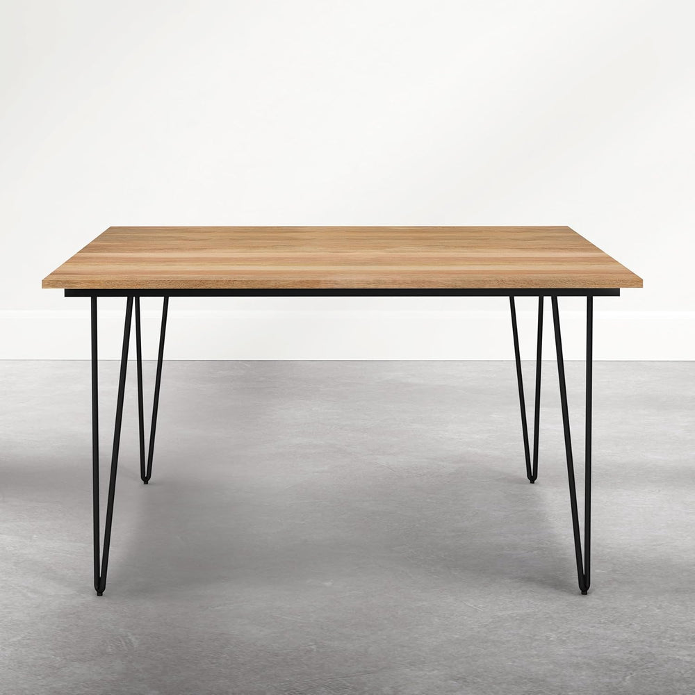 SIMPLIHOME Hunter Dining Table - 54 inch Wide Solid Mango Wood Square Dinner ...