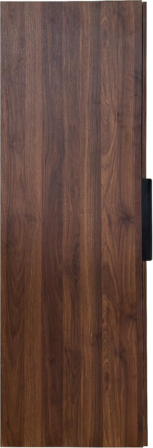 Brown Freestanding Kitchen Pantry Cabinet with Doors & Shelves - 5-Tier S...