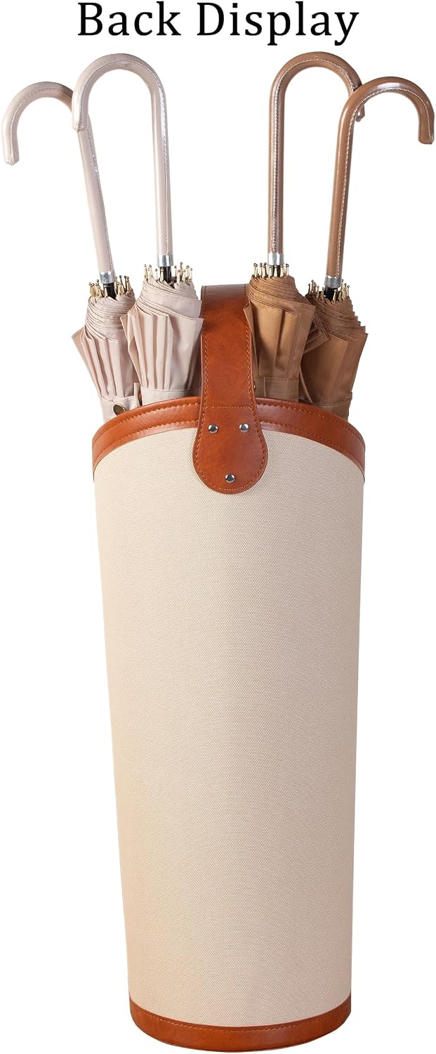 Artificial Leather Tall Umbrella Holer Rack Entryway Indoor for Business,Offi...