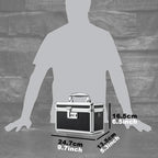 Storage Lock Box with Combination code, Lockable Medicine Storage Case, Empty First Aid Box, Security Lock Box, Multipurpose Lockbox for Home and Outdoor Use (Black, Small)