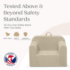 Delta Children Cozee Corduroy Foam Chair, Cream