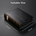 CD DVD Storage Binder, Holds 56 Discs and 28 Booklets with Tag Slots, PU Leather Wallet Organizer for Blu-ray Movies, Music, Video Games, Home and Car
