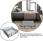 Large Capacity Under Bed Storage Bag Breathable Non-woven Organizer for Quilts Blankets Clothes Foldable Space-saving Storage Bin for Bedroom and Dorm Use