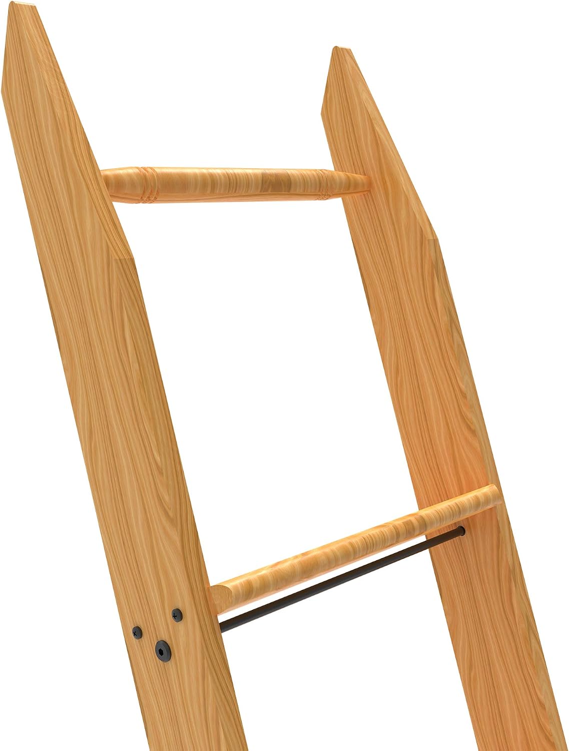 Quite Guide Library Ladder Kit Wooden Ladder 8 Foot 9 Foot 10 Foot Red Oak Unassembled (8 Foot)
