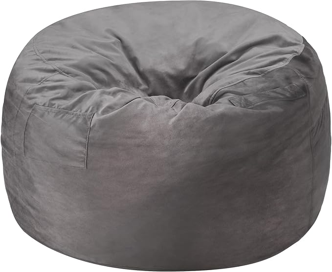 Homguava 4 FT Bean Bag Chair: 4' Bean Bags with Memory Foam Filled, Large...