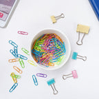 Ceramic Paper Clip Holders Paperclips Holder Dispenser Cute Clips Organizer for Desk Binder Clip Bowl Bobby Pin Hair Clip Holder Gift for Office (Pink White)