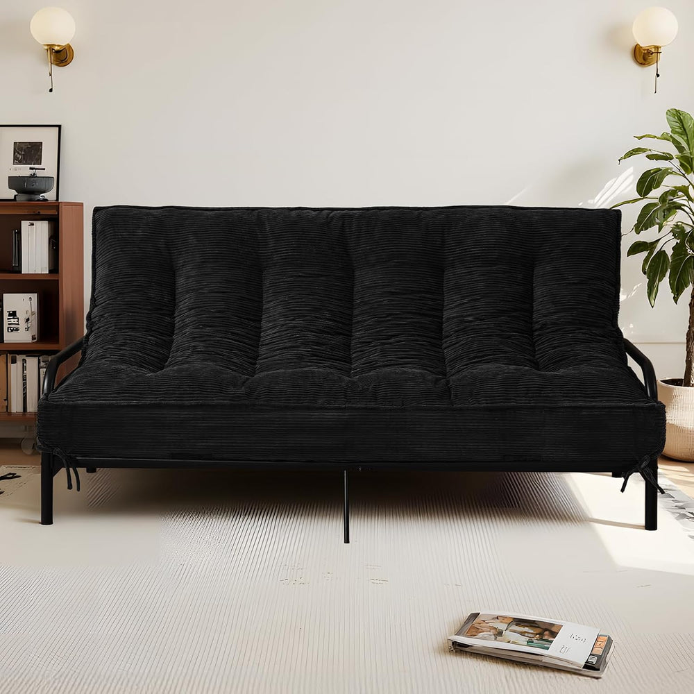 8 Inch Futon Mattress Full Size, Futon Floor Sofa Bed Foldable with Soft Cord...